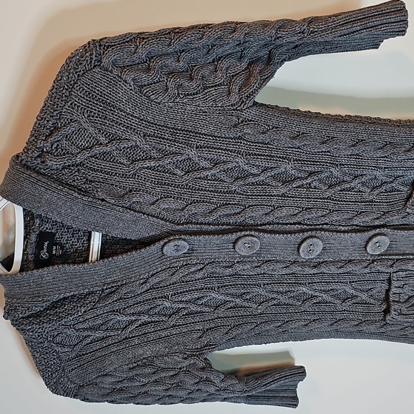 Guess Medium Gray Cable Knit Women's Sweater - Picture 2 of 8